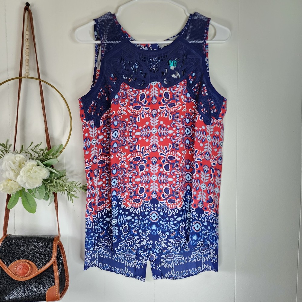 Daniel Rainn for Stitch Fix Angelyne Button Back Detail Top Coral Small β¦